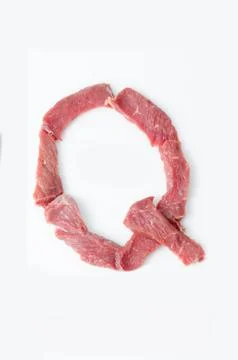 The letter Q on a white background Stock Photos