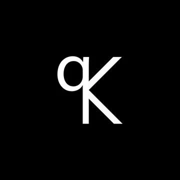 Letter qk logo Illustrazione stock