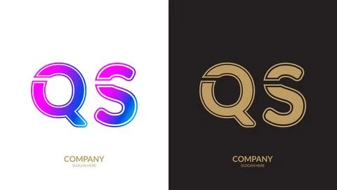 Letter QS logo design vector template. Stock Illustration