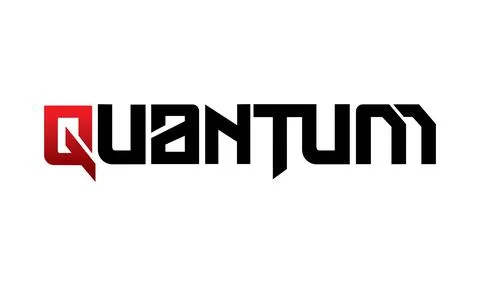 Letter quantum design vector symbol Stock Illustration