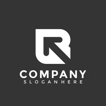 Letter R Arrow Monogram logo design element vector Illustration Stock Illustration