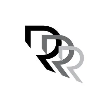 Letter r gradient motion design logo vector Illustrazione stock