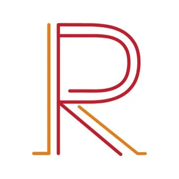 Letter R Stock Illustration