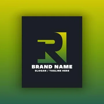 Letter R logo design template Stock Illustration