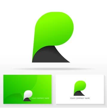 Letter R logo design vector sign - Stock vector. Stock Illustration