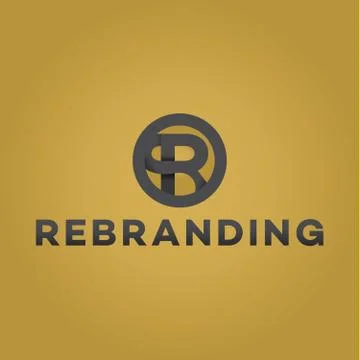 Letter R logo flat style vector illustration of abstract sign Stock Illustration