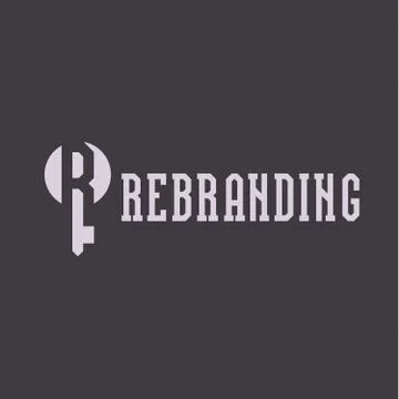 Letter R logo flat style vector illustration of abstract sign Illustrazione stock