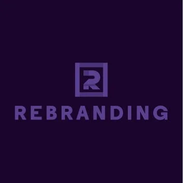 Letter R logo flat style vector illustration of abstract sign Stock Illustration