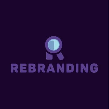 Letter R logo flat style vector illustration of abstract sign Stock Illustration