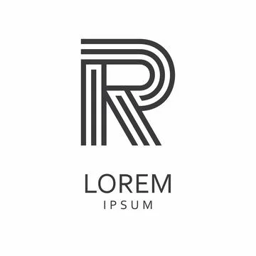 Letter R logo Stock Illustration