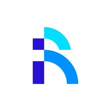 Letter R logo Illustrazione stock