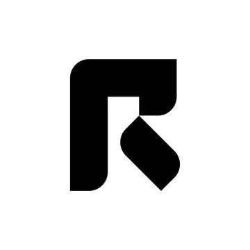 Letter R logo Illustrazione stock