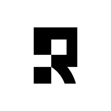 Letter R logo Illustrazione stock