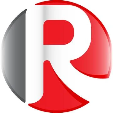 Letter r logo template Stock Illustration