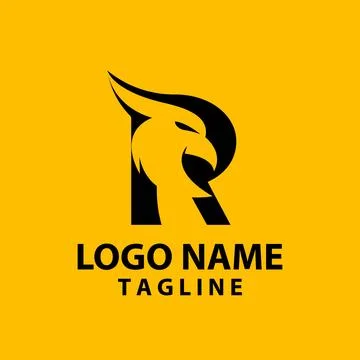 Letter R phoenix logo design vector Stock-Illustration