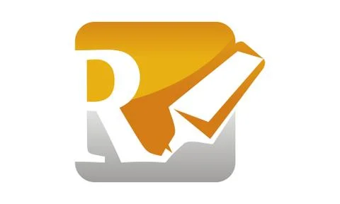 Letter R with Stabilo Vector Stock-Illustration