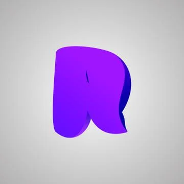 Letter R. Vector comic style font. EPS10 Stock Illustration