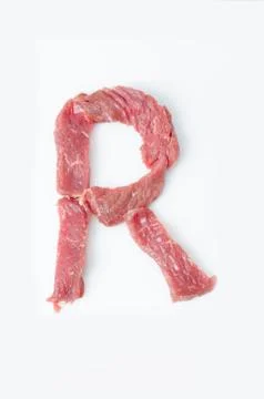 The letter R on a white background Stock-Fotos