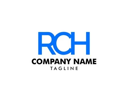 Letter RCH element logo design Stock Illustration