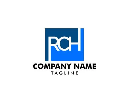 Letter RCH element logo design Stock Illustration