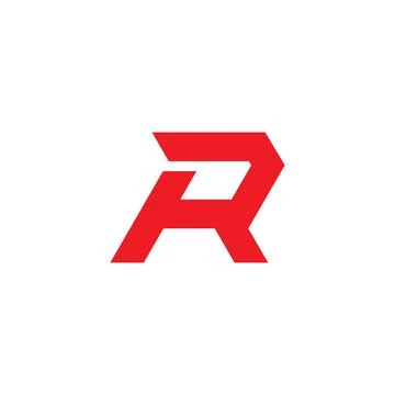 Letter rh fast motion simple geometric logo vector Illustrazione stock
