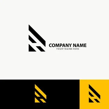 Letter RH logo design vector Stock Illustration