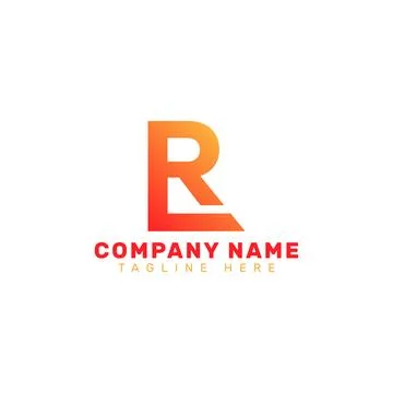 Letter rl logo Stock Illustration