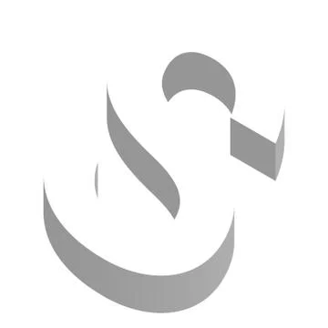 The letter S in 3d Stock Illustration