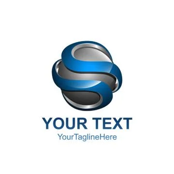 Letter s 3d logo vector illustration template, letter S trend logo vector, cr Stock Illustration