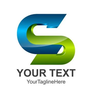Letter s 3d logo vector illustration template, letter S trend logo vector, cr Stock Illustration