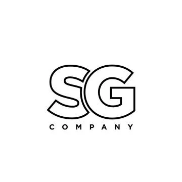 Letter S and G, SG logo design template. Minimal monogram initial based log.. Stock Illustration
