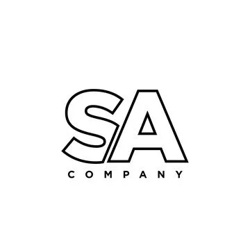 Letter S and A, SA logo design template. Minimal monogram initial based log.. Stock Illustration