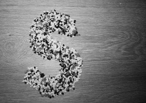 Letter s on the background Stock Photos