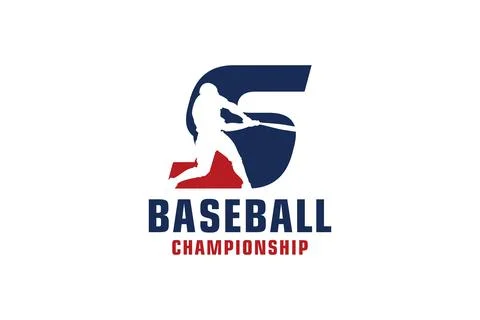 Letter S with Baseball Logo Design. Vector Design Template Elements for Spo.. Stock Illustration