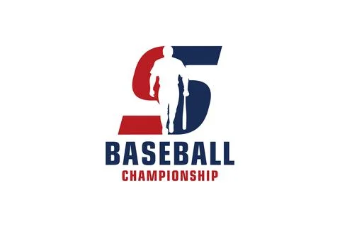 Letter S with Baseball Logo Design. Vector Design Template Elements for Spo.. 스톡 일러스트