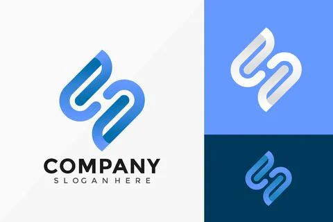 Letter S Business Logo Vector Design. Abstract emblem, designs concept, logos Illustrazione stock