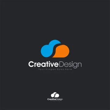 Letter S Cloud logo icon design template elements Logo Illustrazione stock