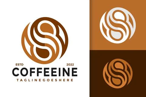 Letter S with Coffee Creative Logo Design, brand identity logos vector, moder イラスト素材