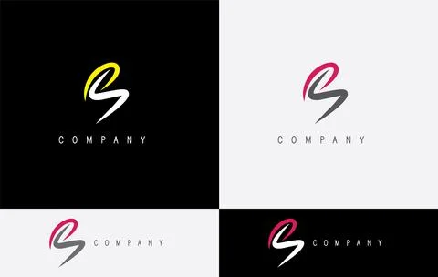 Letter S Creative  logo design brand logo design Stock Illustration