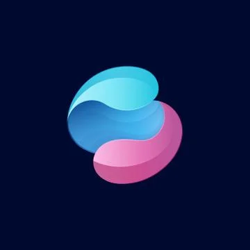 Letter S creative logo or abstract symbol Stock Illustration