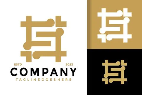 Letter S Elegant Logo vector icon illustration 스톡 일러스트