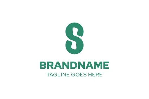 Letter S Golf Simple Logo, symbolizing precision, focus, and refined perfor.. Ilustração Stock