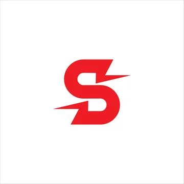 Letter S Initial Logo Design Template Isolated On White Background. Alphabe.. Stock-Illustration