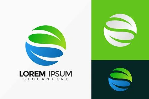 Letter S Leaf Logo Design. Creative Idea logos designs Vector illustration te 스톡 일러스트