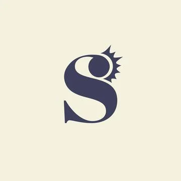 Letter S light logo design template. Stock vector illustration isolated on white Stock Illustration