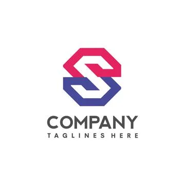 Letter S logo design template elements Stock Illustration