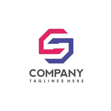 Letter S logo design template elements Stock Illustration
