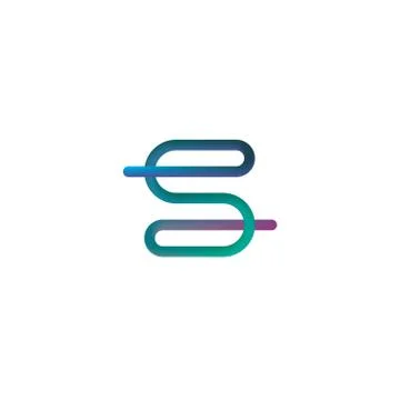 Letter S logo icon elements. Linear flat concept design. Stock Illustration