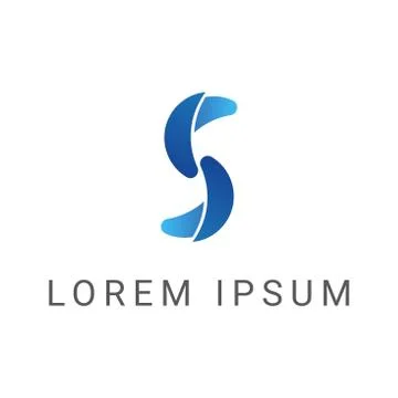 Letter s logo layer design template Stock Illustration