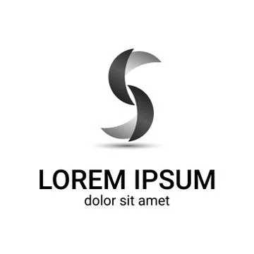 Letter s logo layer design template Stock Illustration